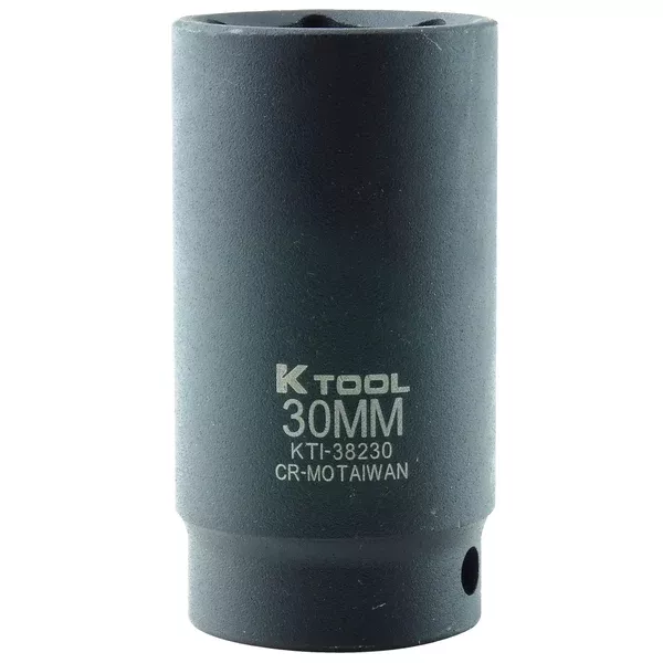 1/2" Drive Deep 6 Point Impact Socket 30mm KTI38230