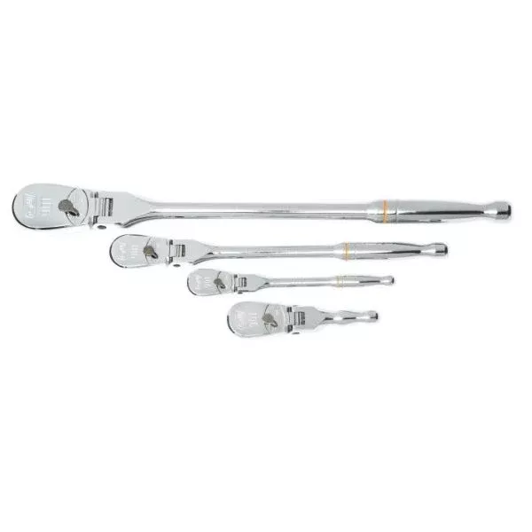 1/4 3/8 & 1/2 in Dr Full Ratchet Set 90 Tooth 4Pc New