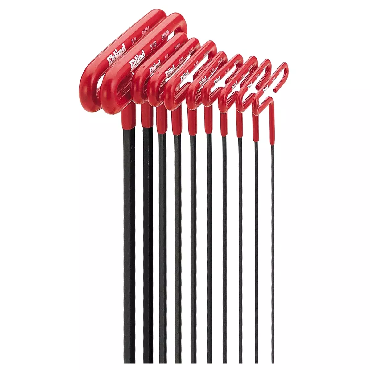 10 Piece 9" SAE Cushion Grip T-Handle Hex Key Set EKL53910 Eklind Tool Company