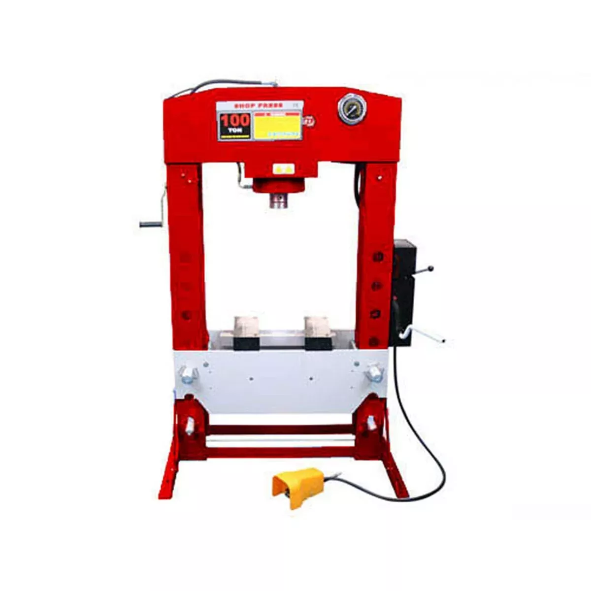 100 Ton Air/Hydraulic Shop Press with Grid Guard (Will Call Only) DYOHT0813GG Dynamo