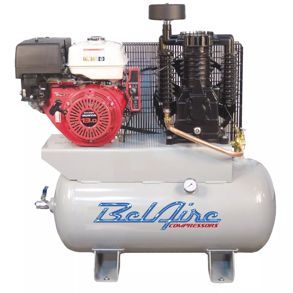 13 HP 30 Gallon Honda Two Stage Engine Powered Compressor IMC3G3HHL BelAire Compressors
