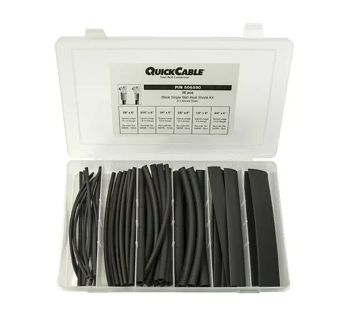 506390-001 QuickCable 6" Black Double Wall Heat Shrink Kit
