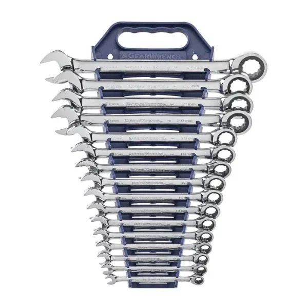 9416 Ratchet Spanner Set Combo 16Pc Met And 13Pc Sae