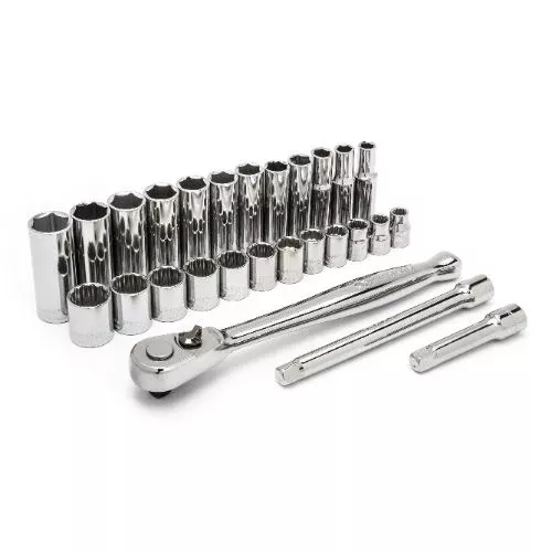 Crescent 27Pc,3/8 inch Drive Sckt Wr Set,Std/Deep,mm