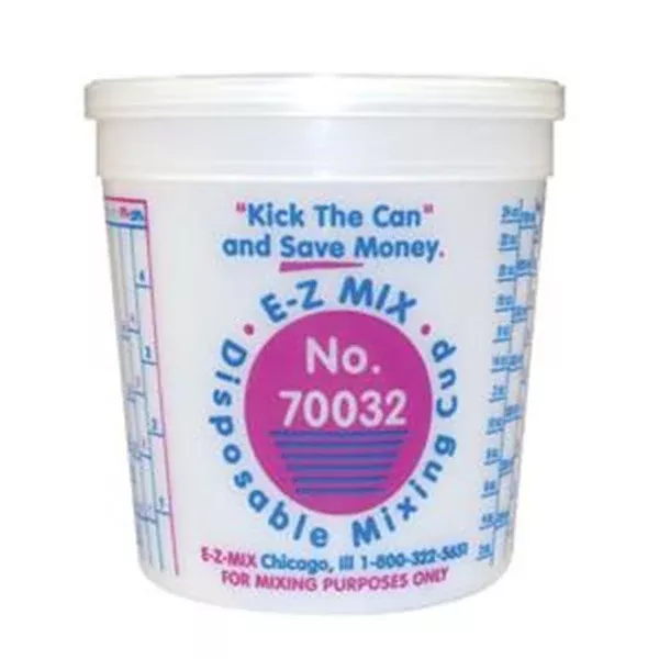 Disposable 1 Quart Mixing Cups - 100 EZX70032