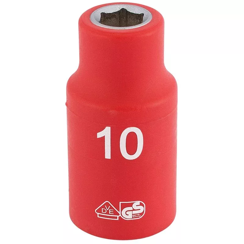 Draper Tools 1/2 Sq. Dr. Fully Insulated VDE Socket (10mm)