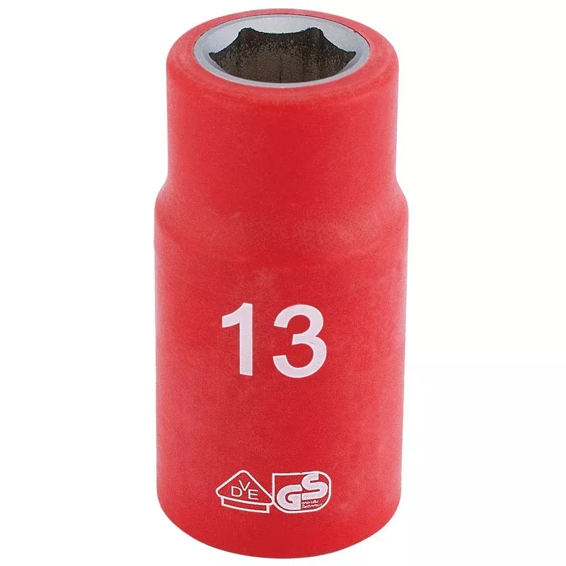 Draper Tools 1/2 Sq. Dr. Fully Insulated VDE Socket (13mm)