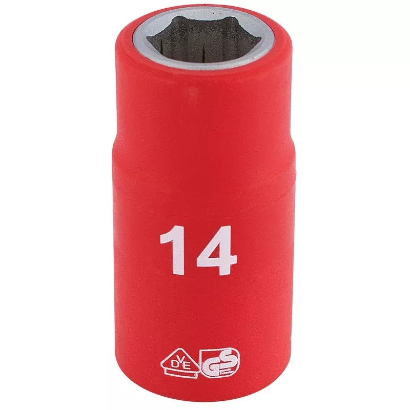 Draper Tools 1/2 Sq. Dr. Fully Insulated VDE Socket (14mm)