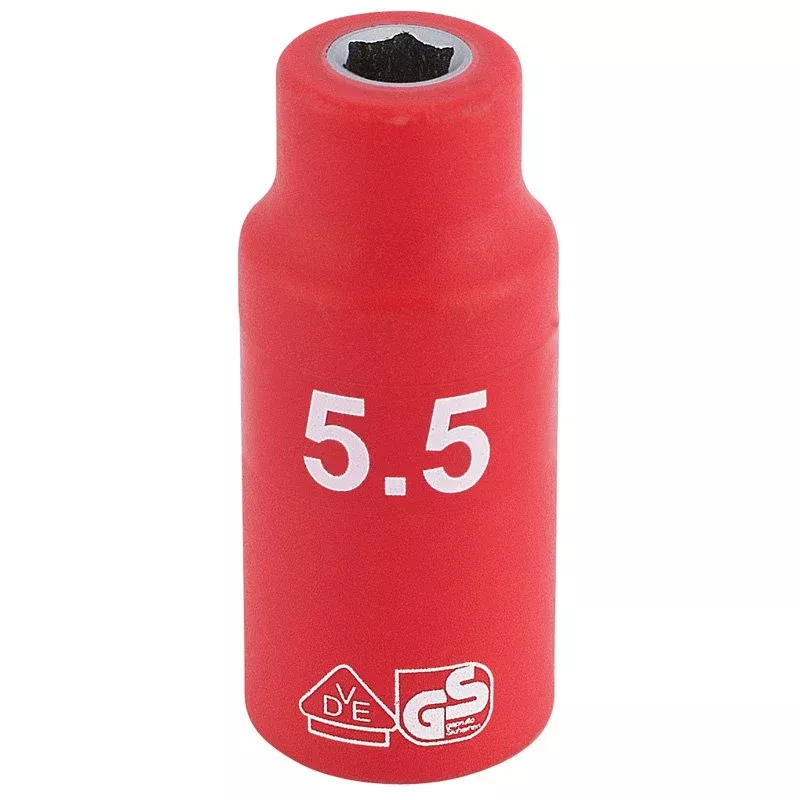 Draper Tools 1/4 Sq. Dr. Fully Insulated VDE Socket (5.5mm)