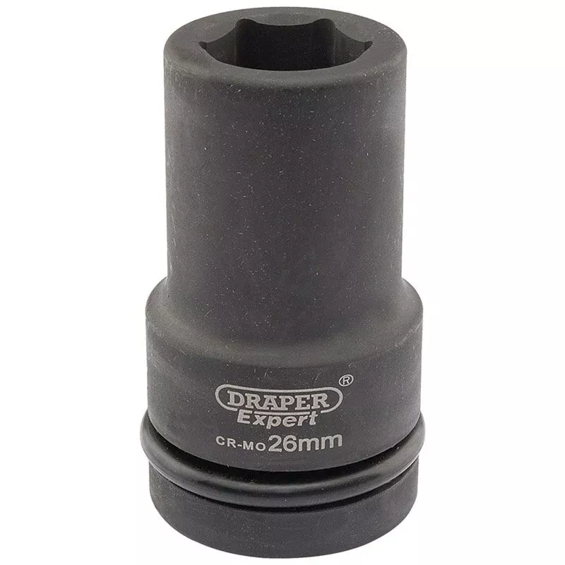 Draper Tools Expert 26mm 1 Square Drive Hi-Torq 6 Point Deep Impact Socket