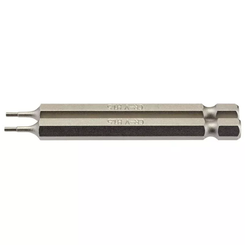 Draper Tools Hexagonal Insert Bit 1/4" Hex. 75mm Long Pack of 2 64317