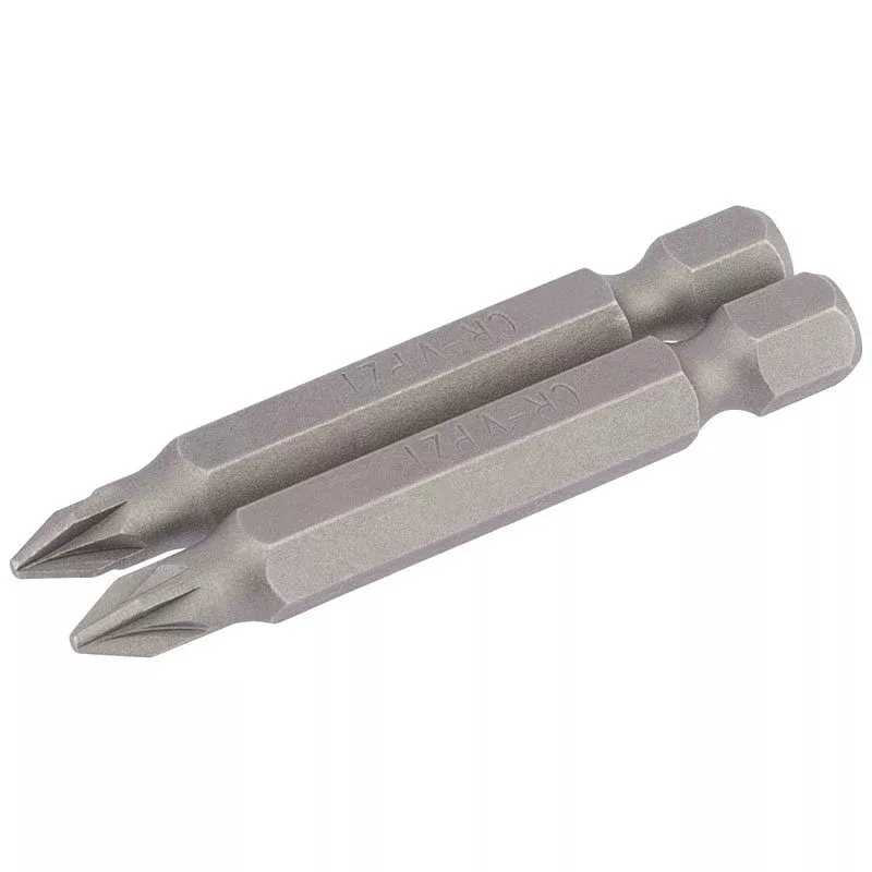 Draper Tools No.1 1/4 Hex. PZ Type Insert Bit 50mm Long x 2
