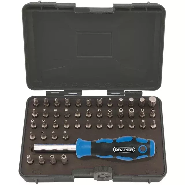 Draper Tools Security Screwdriver Bit and Driver Set (45 piece)