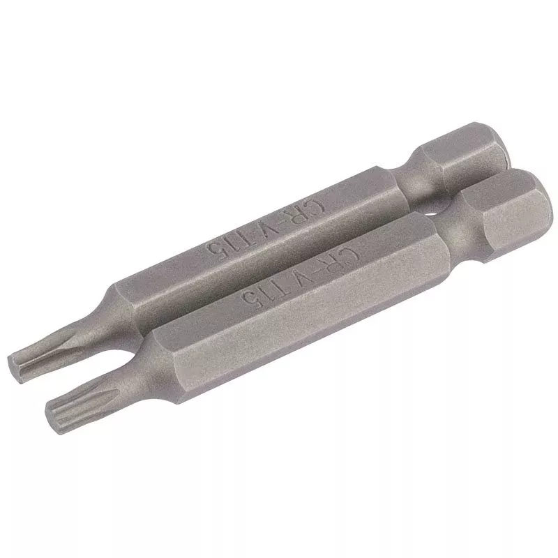Draper Tools T15 1/4 Hex. Draper TX-STAR Insert Bit 50mm Long x 2