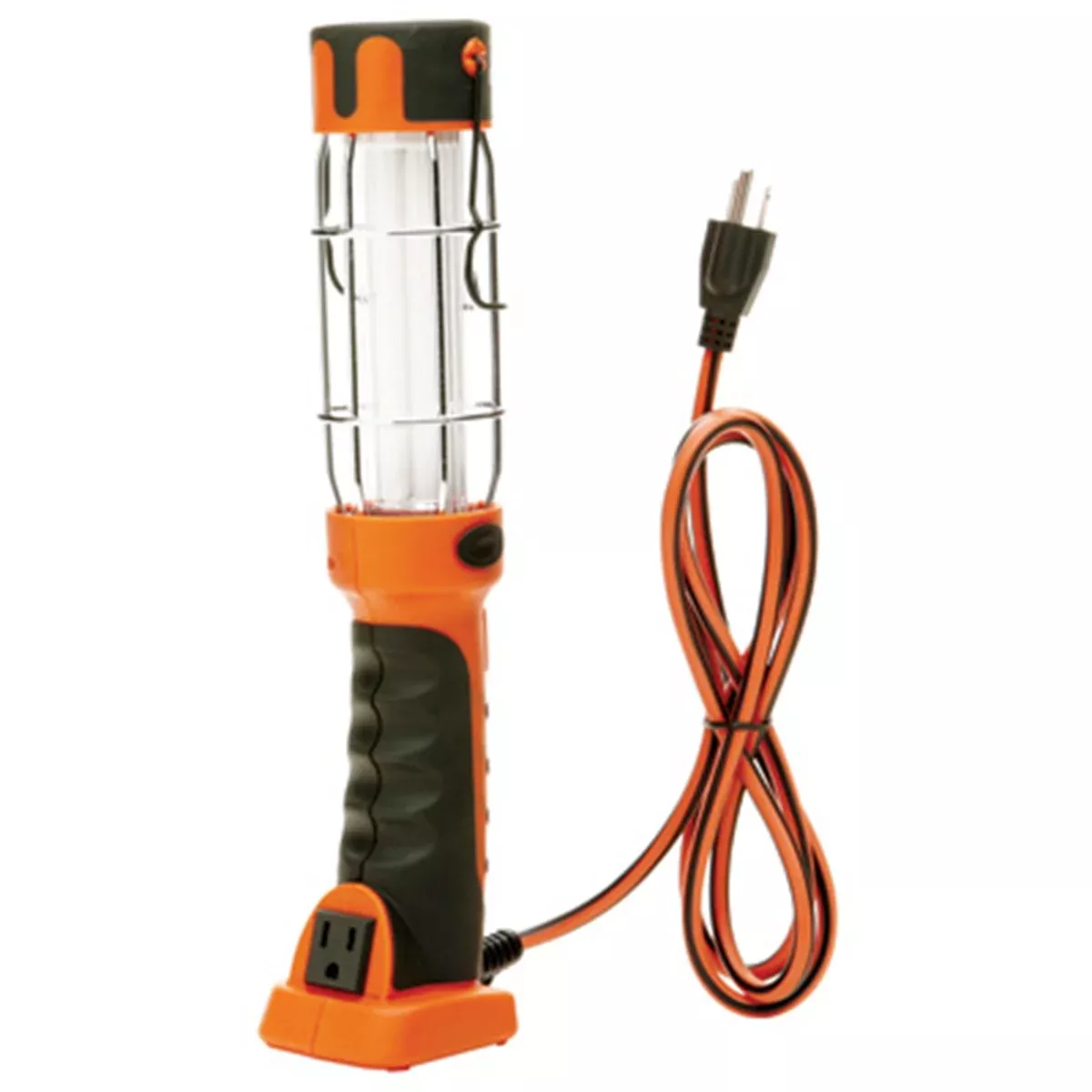 Fluorescent Work Light, 13 Watt, with Hang Hook, Self-Standing Base, Outlet in Handle, 16/3 6' Cord ECIL1920 Coleman Cable