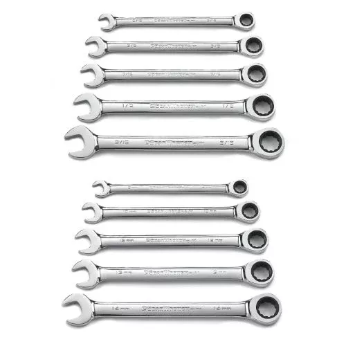 Gearwrench Set Wr Rat Comb Sae & Met 10Pc