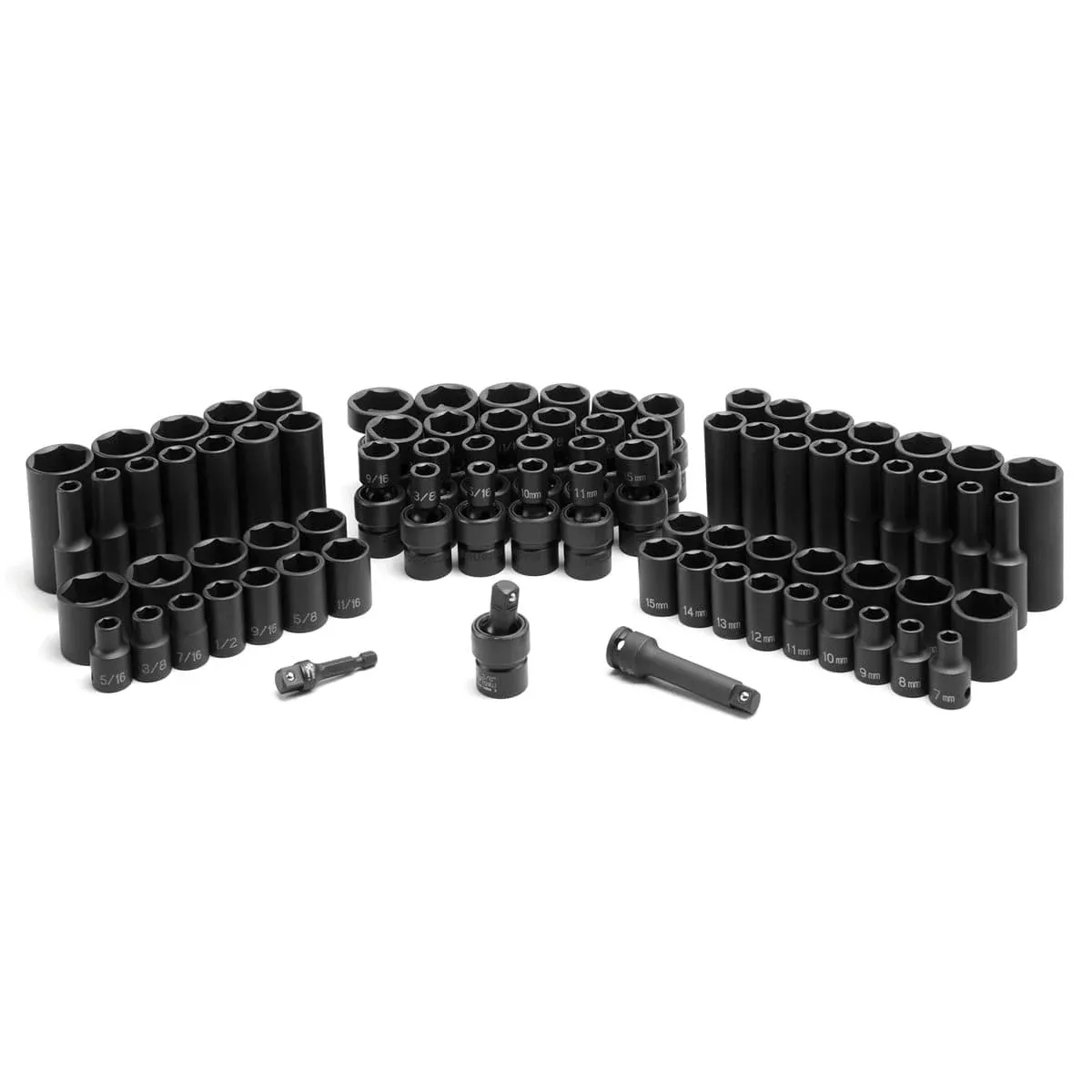 Grey Pneumatic GRE2181 81-Piece 3/8 in. Drive Complete Impact Socket Set