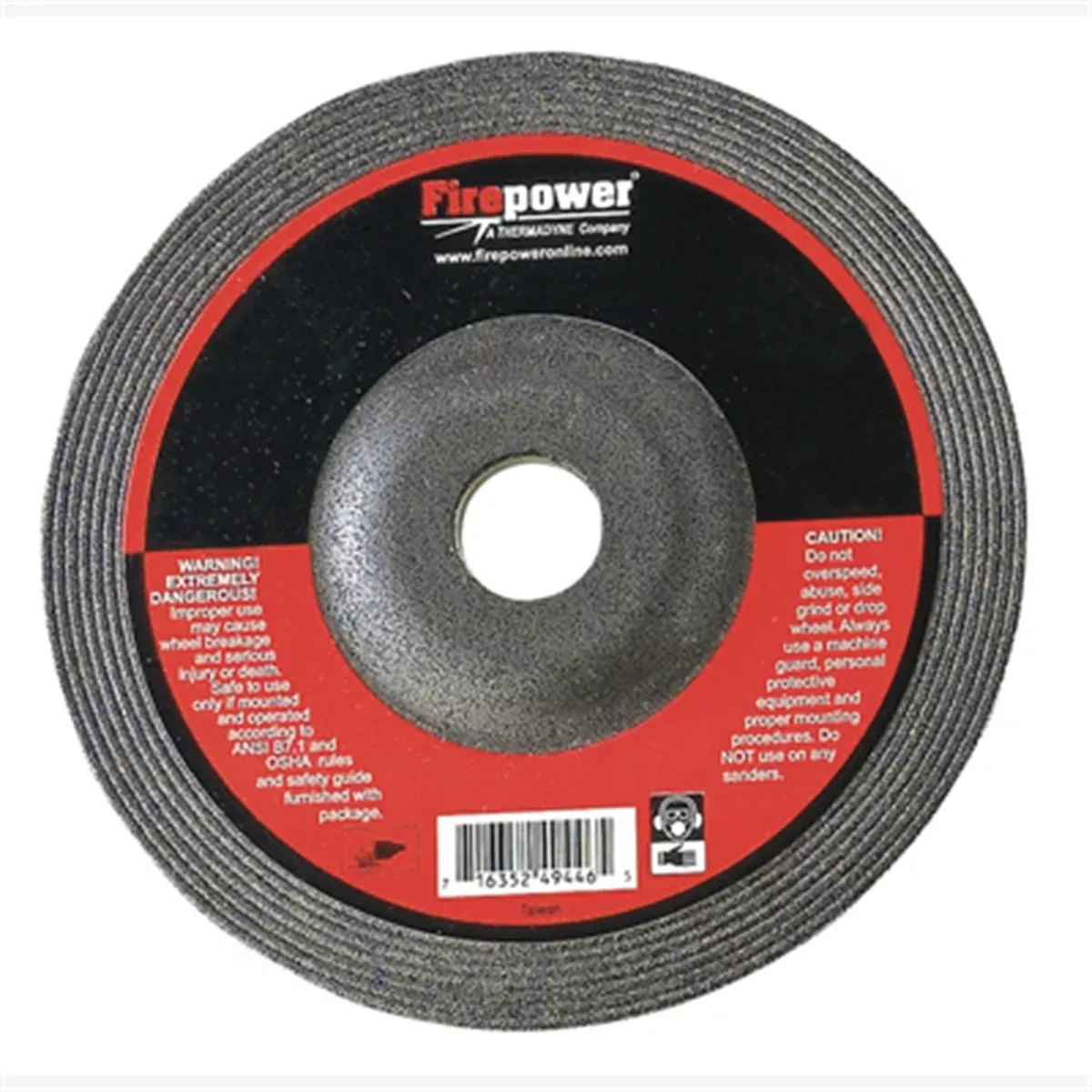 Grinding Wheel,T-27,5x1/4 IN FPW1423-2189 Firepower
