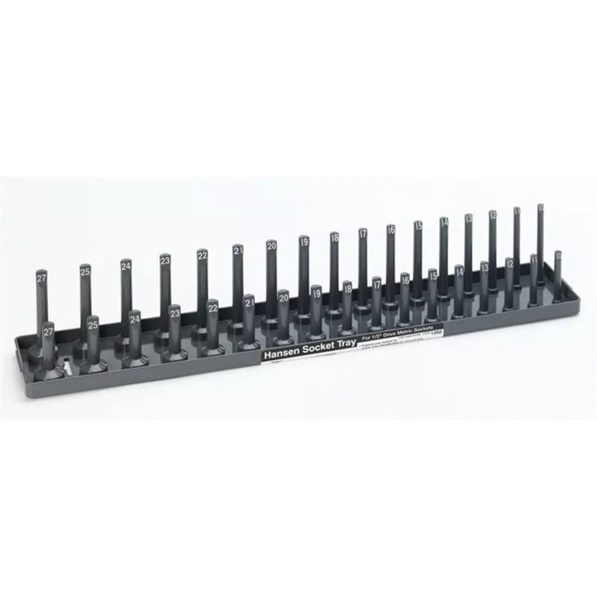 Hansen Global 1202 1/2" Dr. Metric Soc Holder, Gray