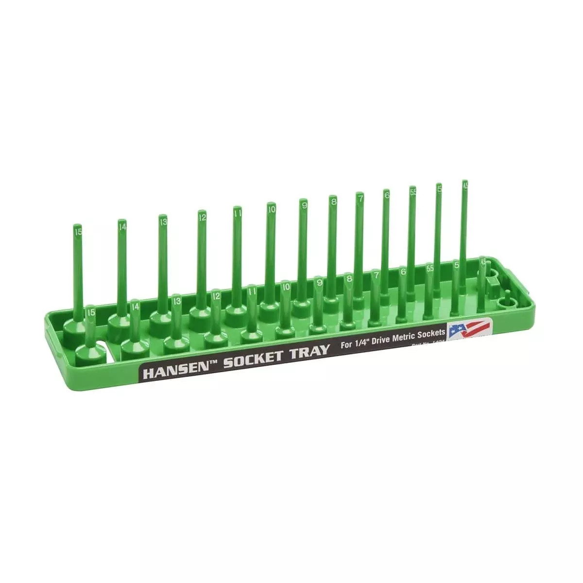 Hansen Global 1404 Soc Holder 1/4" Dr. Metric Regular And Deep