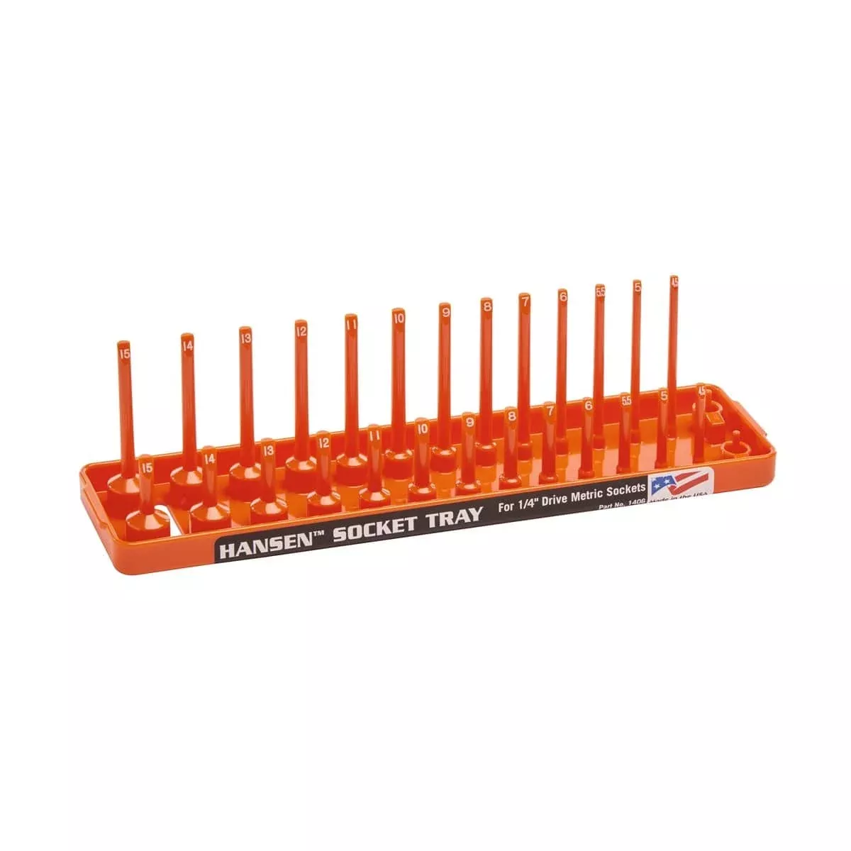Hansen Global 1406 Soc Holder 1/4" Dr Metric Regular Deep