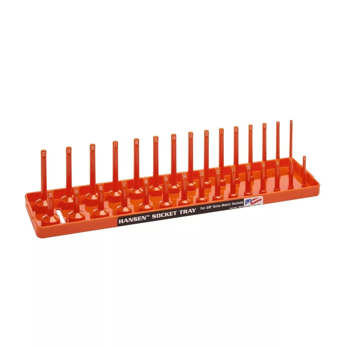 Hansen Global 3806 Soc Holder 3/8" Dr. Metric Fits Regular And Deep