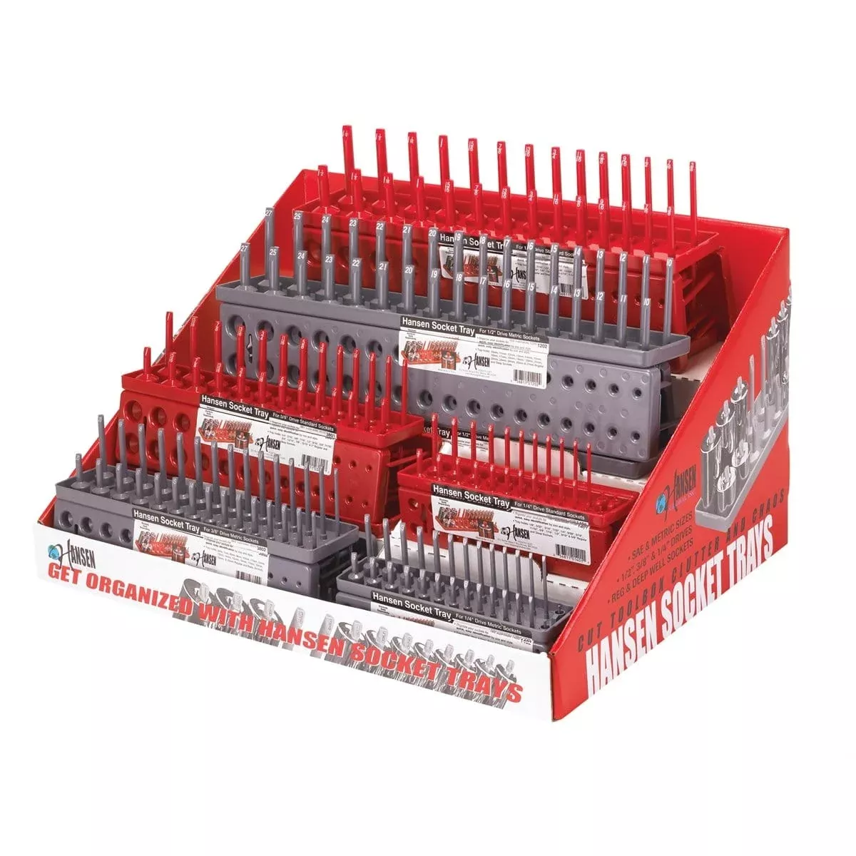 Hansen Global 9910 24-PC Soc Tray Counter Display