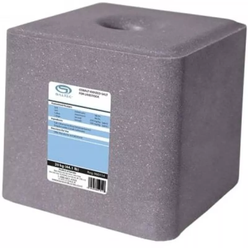 Iodized Salt Block – Cobalt, 20 kg