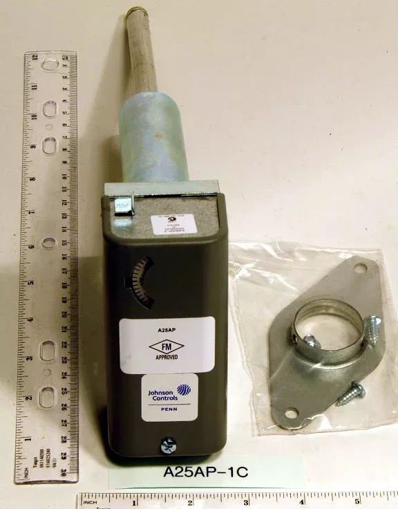 Johnson Controls A25AP-1C - Spst Air Temperature Control W/Manual Reset Open H