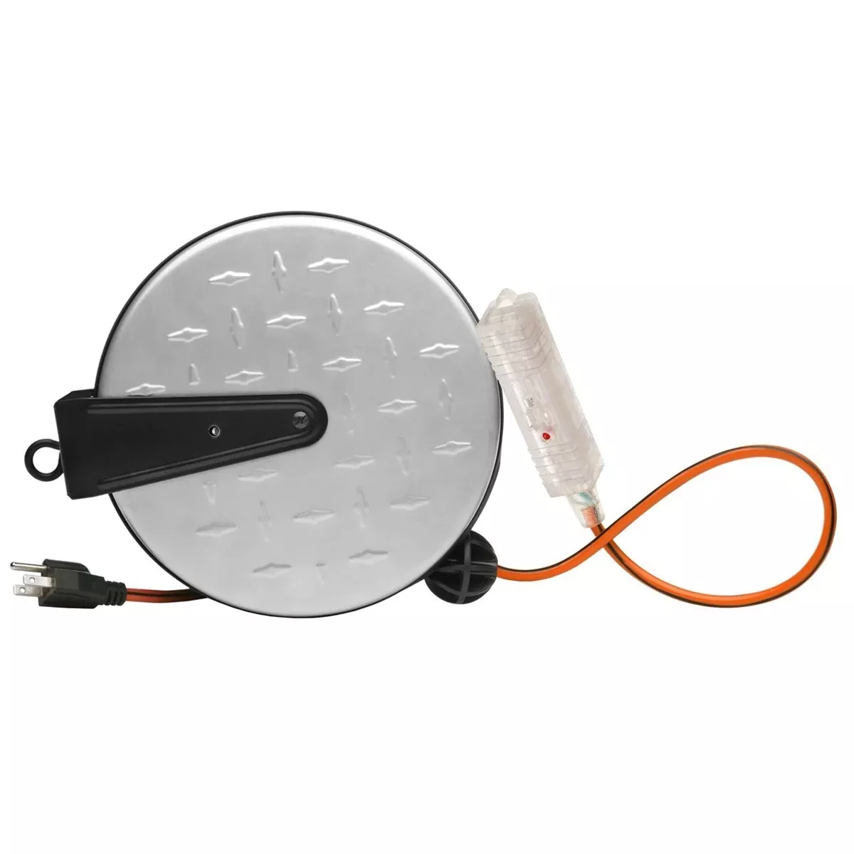 Metal 30 ft. Extension Cord Reel w/ Diamond Plate ECIE215 Coleman Cable