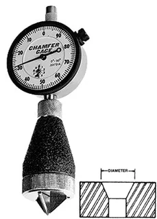 Precise Chamfer Gage, Range 2" - 3" With 0º - 90º Angle - CC-309