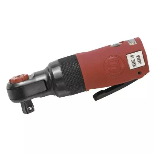 Shinano Mini 3/8 Sq.Dr Ratchet Wrench 125mm O/All Bolt Capacity 8 mm