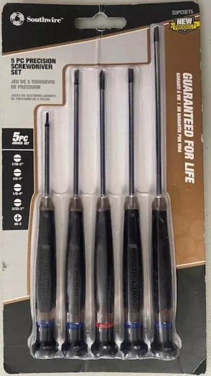 Southwire 5 Pc Precision Screwdriver Set Sdpcset5