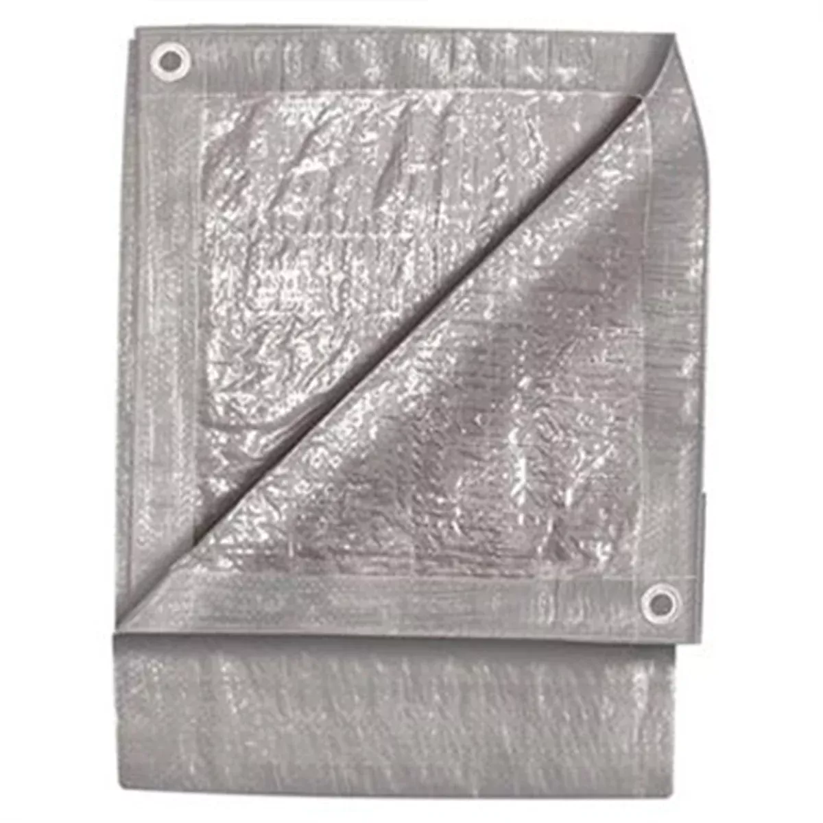 Standard Duty Silver Tarp, 9' x 12', Two Layer Polyethylene, Reinforced Hem Edge, Aluminum Grommets GYM6300 Michigan Industrial Tools (MIT)