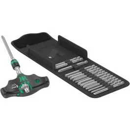 Wera 05057473001 T-Handle Screwdriver Bit - 17 Pieces